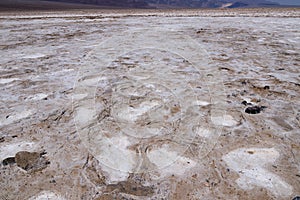 Close up of Salt Flat in Badwater Basin inÃÂ Death Valley National Park (One of hottest places in the world), California , USA.